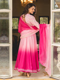 Pink Shaded Gota Work Anarkali Suit Set